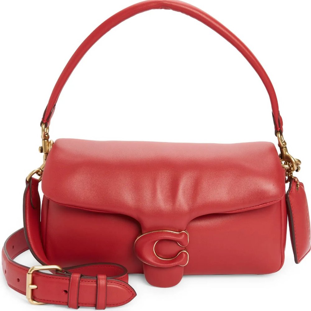 NWT Coach Pillow Tabby 26 Red Apple Crossbody Shoulder Handbag Bag